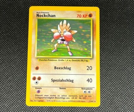 Pokemon TCG - [German] Hitmonchan #7 (Nockchan) Holo - Base Set - LP/LP+
