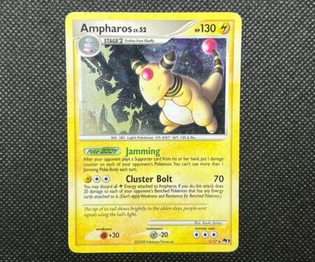 Pokemon TCG - Ampharos #1 (Holo) - POP Series 7 - LP / LP+ Condition