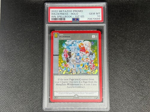 MetaZoo TCG - Wilderness Spellbook Promo - PSA 10