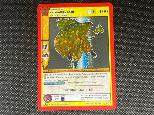 MetaZoo TCG - Calydonian Boar - 2023 Fan Art Set - Near Mint