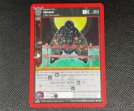 MetaZoo TCG - Owlman - 2023 Fan Art Set - Near Mint (Reverse-Holo)