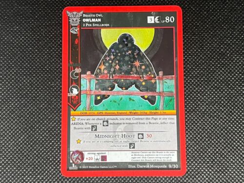MetaZoo TCG - Owlman - 2023 Fan Art Set - Near Mint (Reverse-Holo)
