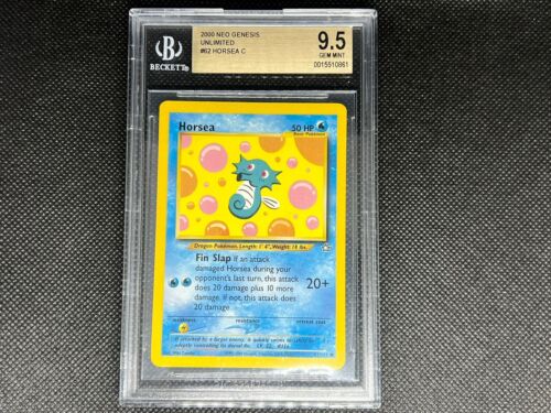 Pokemon TCG - Horsea - Neo Genesis Set - Beckett BGS 9.5 Gem Mint