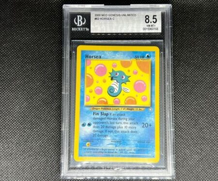 Pokemon TCG - Horsea - Neo Genesis Set - Beckett BGS 8.5