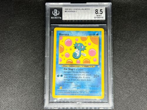 Pokemon TCG - Horsea - Neo Genesis Set - Beckett BGS 8.5
