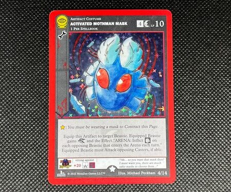 MetaZoo TCG - Activated Mothman Mask (Holo) - Pin Club - Near Mint Condition