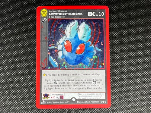 MetaZoo TCG - Activated Mothman Mask (Holo) - Pin Club - Near Mint Condition