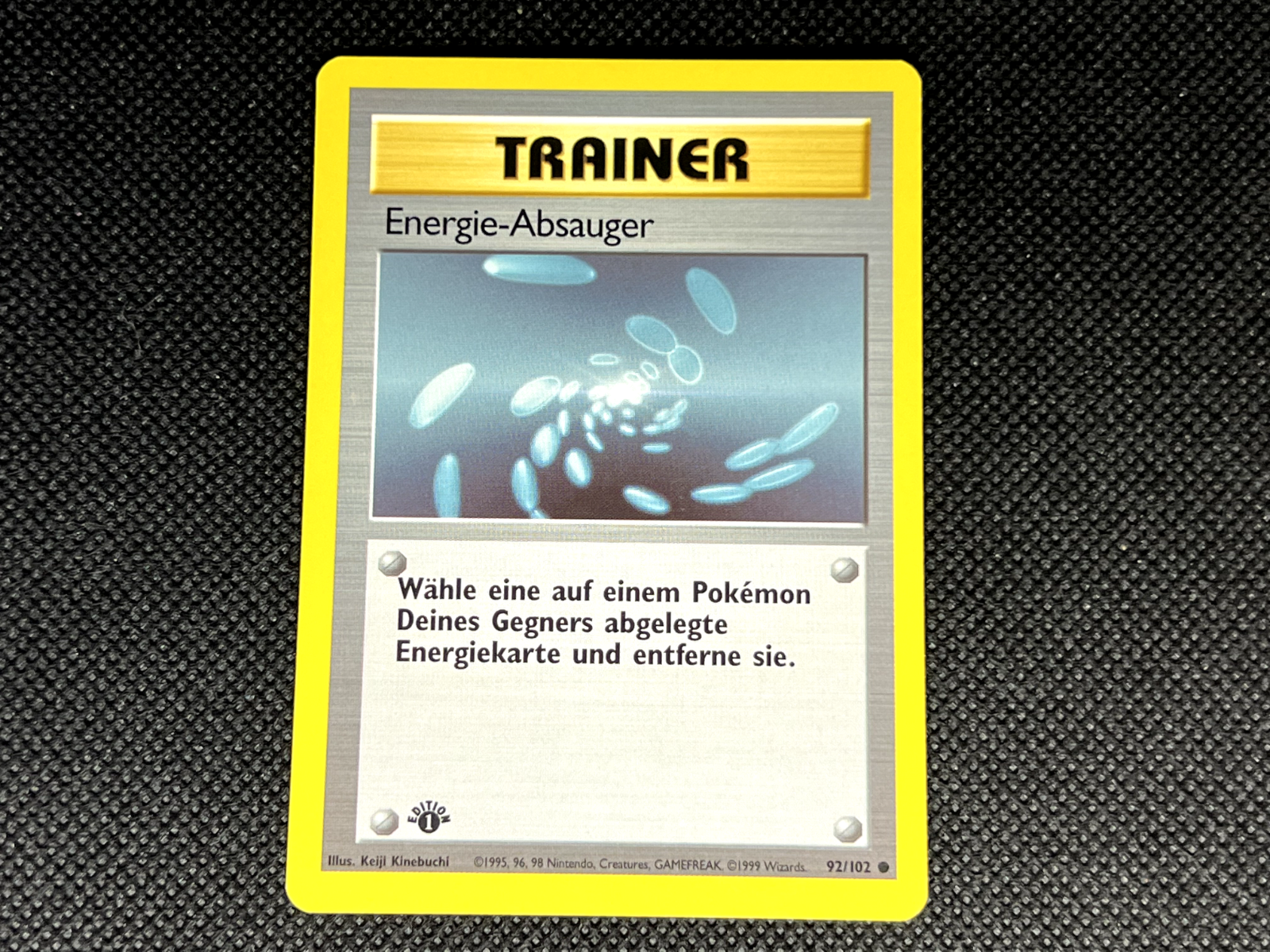 [1st Edition] German Energy Removal #92 - Pokemon Base Set - Near Mint