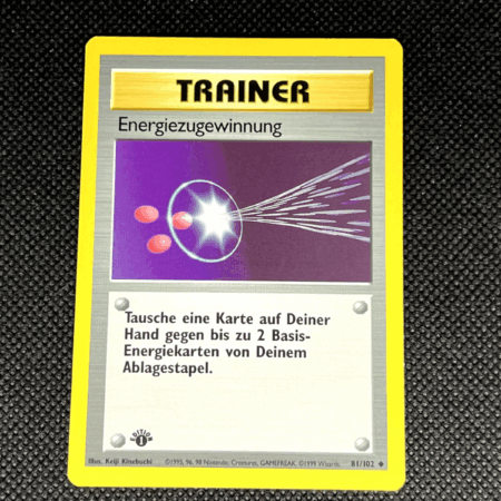 [1st Edition] German Energy Retrieval #81 - Pokemon Base Set - Light Play + / NM