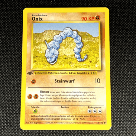 [1st Edition] German Onix #56 - Pokemon Base Set - Light Play
