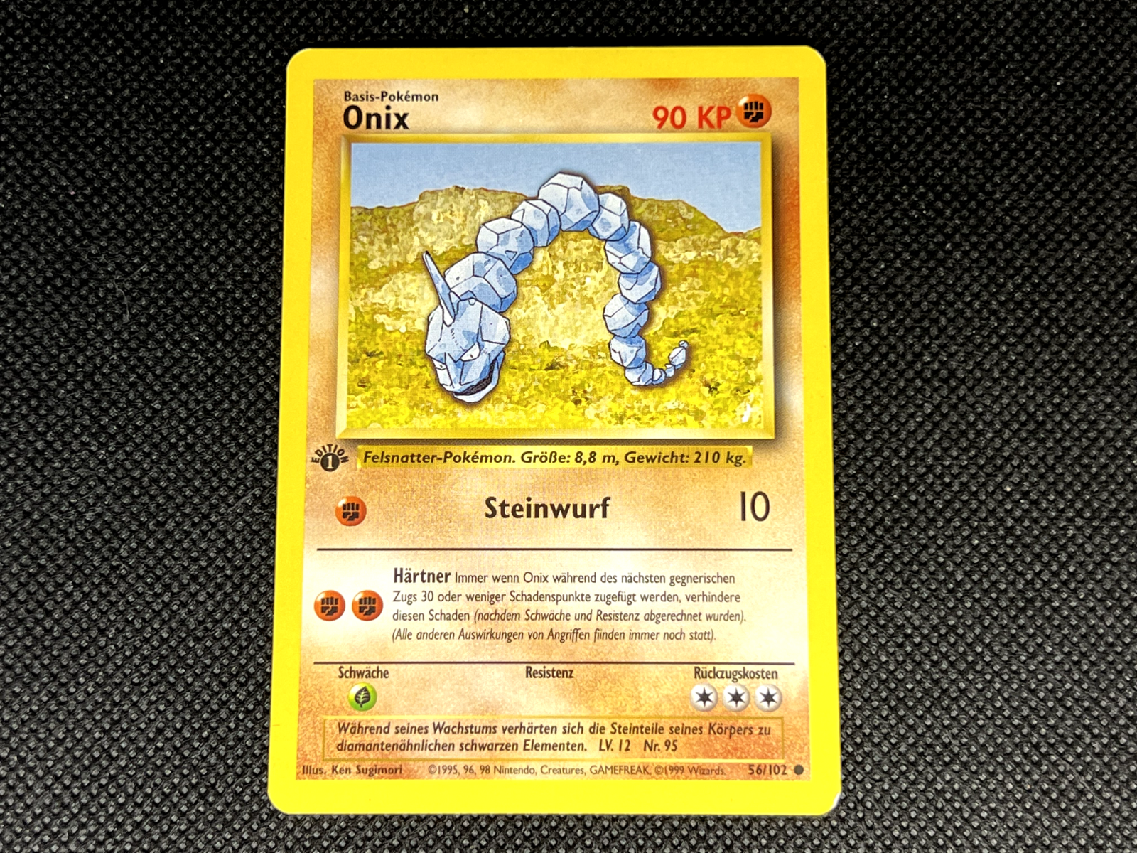[1st Edition] German Onix #56 - Pokemon Base Set - Light Play