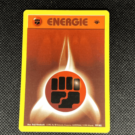 [1st Edition] German Fighting Energy - Pokemon Base Set - Near Mint