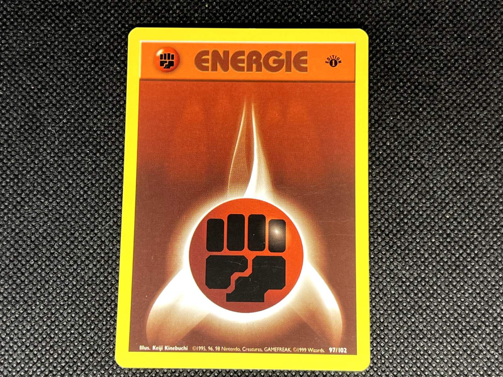 [1st Edition] German Fighting Energy - Pokemon Base Set - Near Mint