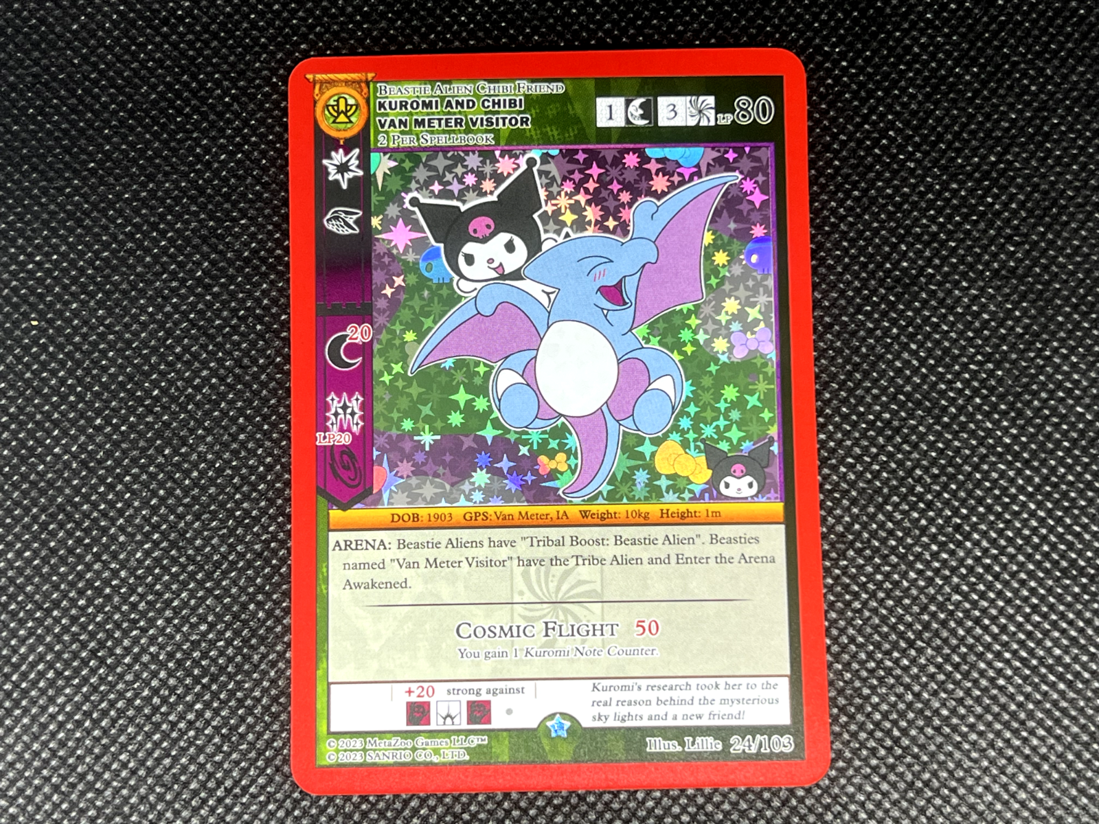 MetaZoo TCG - Kuromi and Chibi Van Meter Visitor - Kuromi's Cryptid Carnival- NM