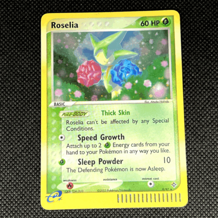 Pokemon TCG - Roselia #9 (Holo) - Dragon Set - Near Mint
