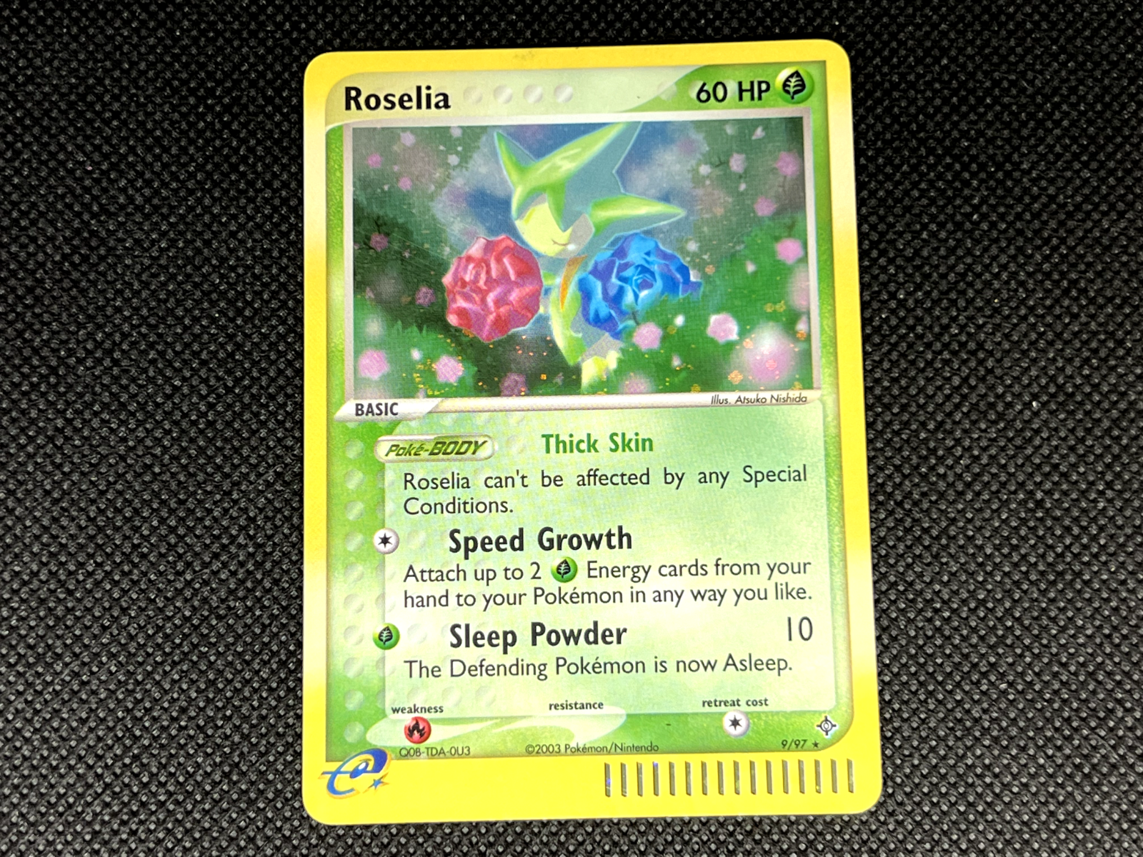 Pokemon TCG - Roselia #9 (Holo) - Dragon Set - Near Mint