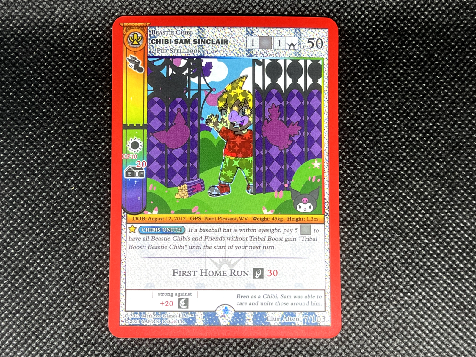 MetaZoo TCG - Chibi Sam Sinclair - Kuromi's Cyptid Carnival - NM