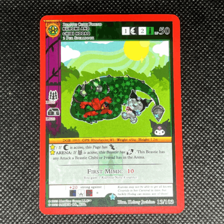 MetaZoo TCG - Kuromi and Chibi Hodag - Kuromi's Cyptid Carnival - NM