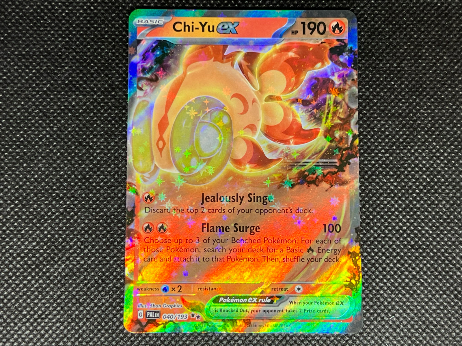 Pokemon TCG - Chi-Yu EX - Paldea Evolved - Near Mint Condition