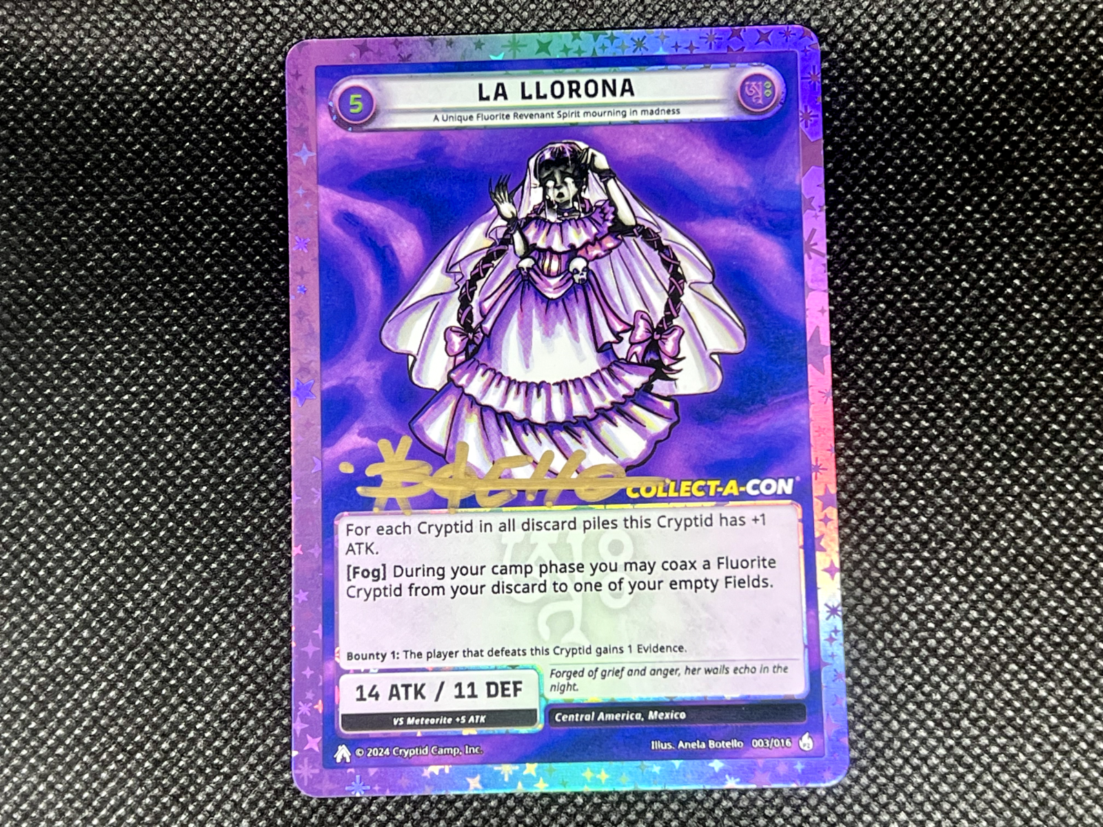 Cryptid Camp TCG - La Llorona Promo - Artist Auto- Houston Collect-A-Con 2024