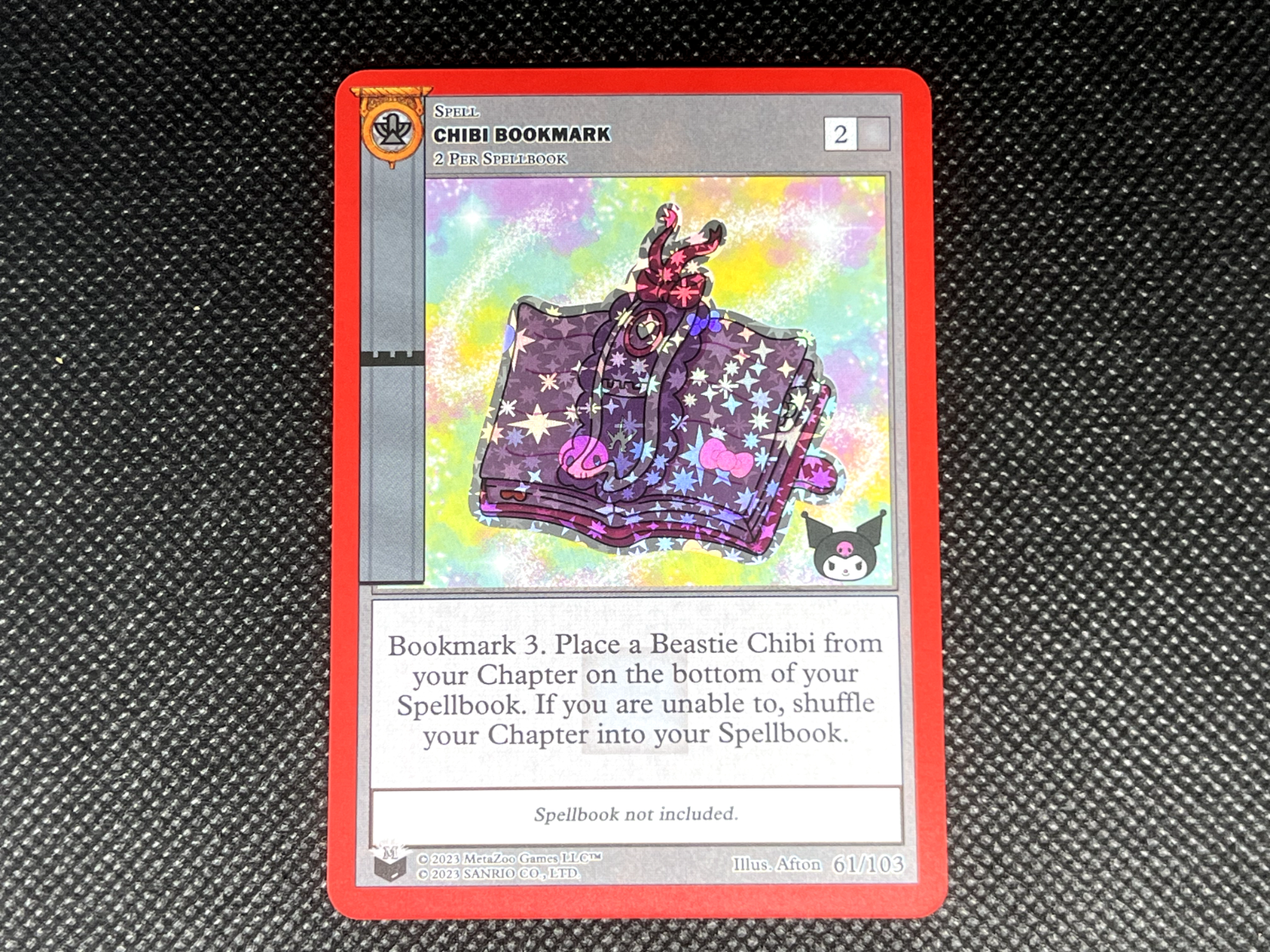 MetaZoo TCG - Chibi Bookmark - Kuromi's Cryptid Carnival Big Box - NM