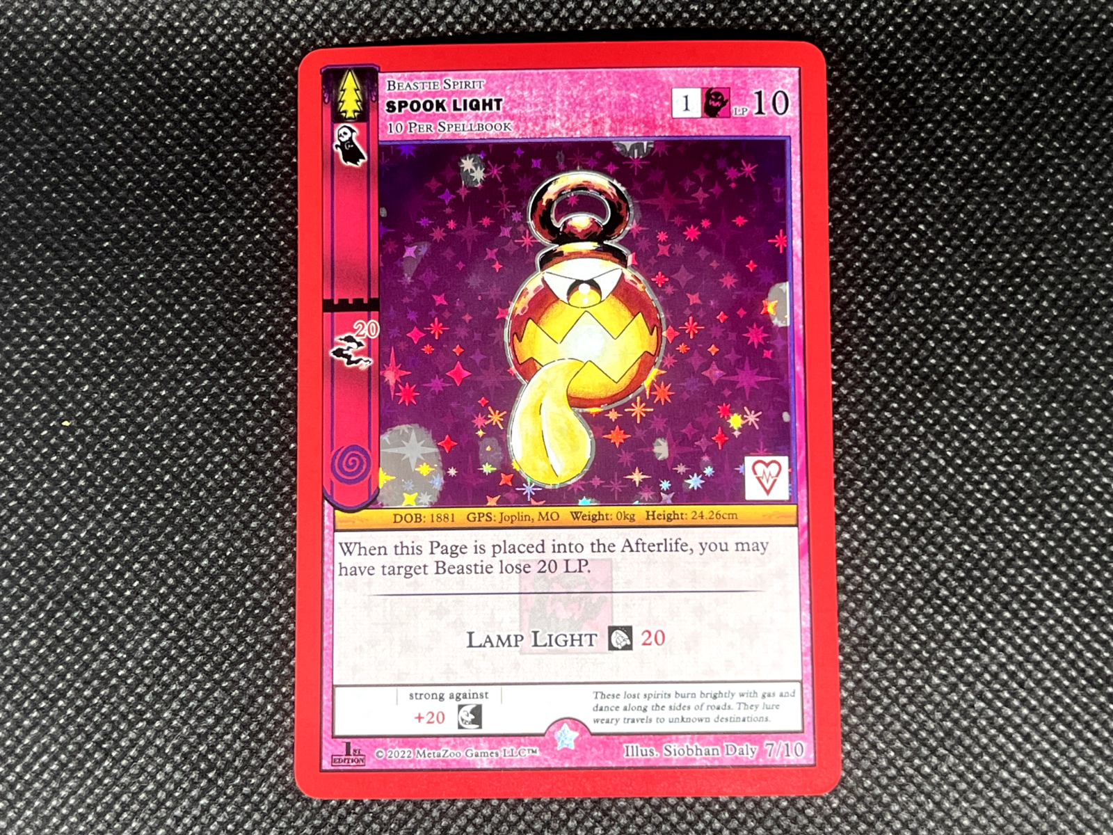 MetaZoo TCG - Spook Light - Wilderness Revive Skateboard Promo- NM