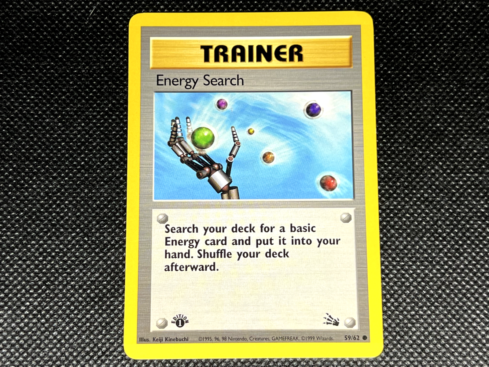 Pokemon TCG - [1st Edition] Energy Search - Fossil Set - LP / LP + Condition