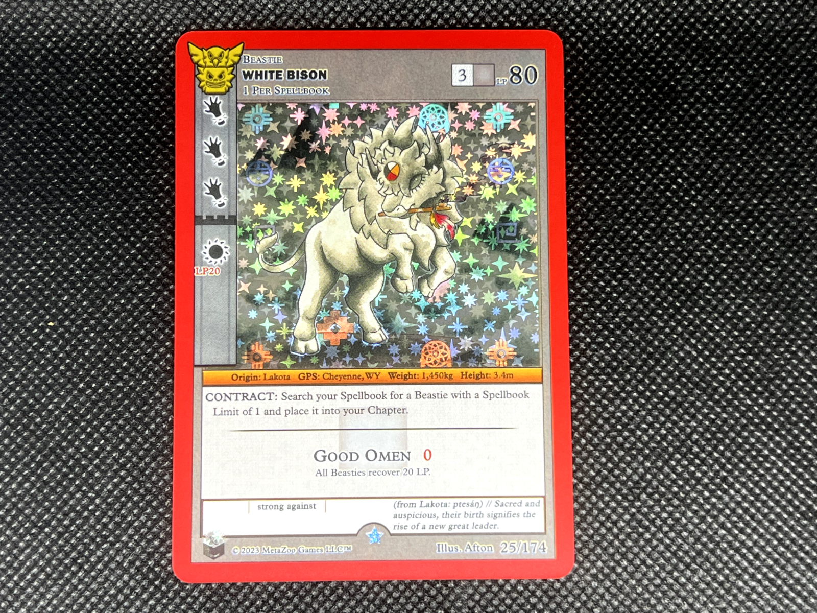 MetaZoo TCG - White Bison - Native Big Box- NM