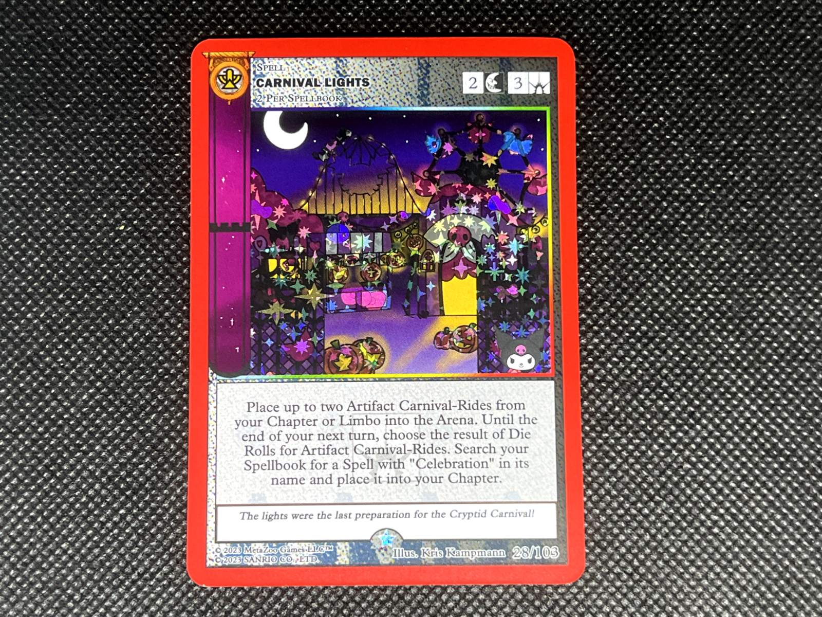 MetaZoo TCG - Carnival Lights - Kuromi's Cyptid Carnival - NM