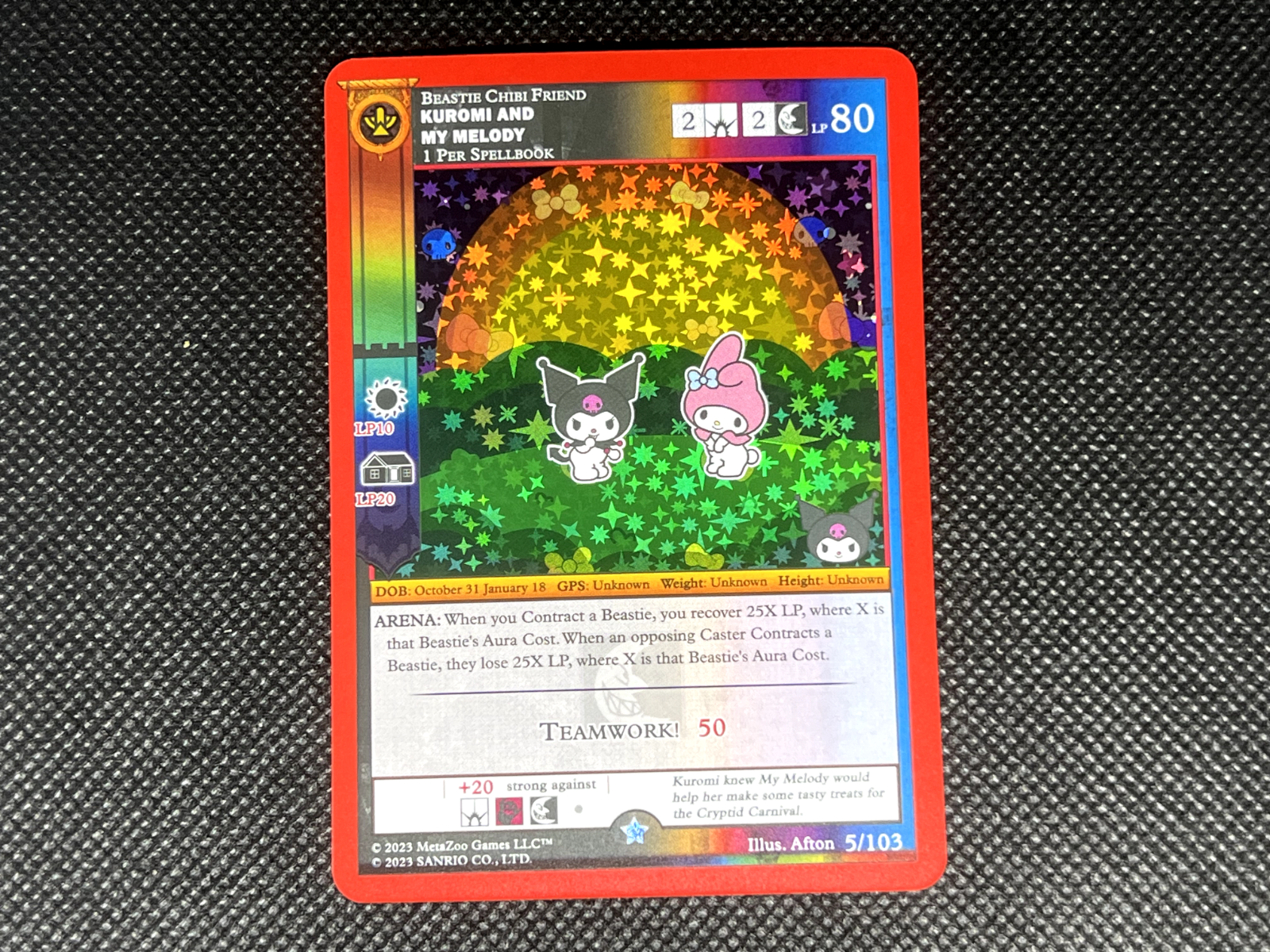 MetaZoo TCG - Kuromi and My Melody - Kuromi's Cyptid Carnival - NM