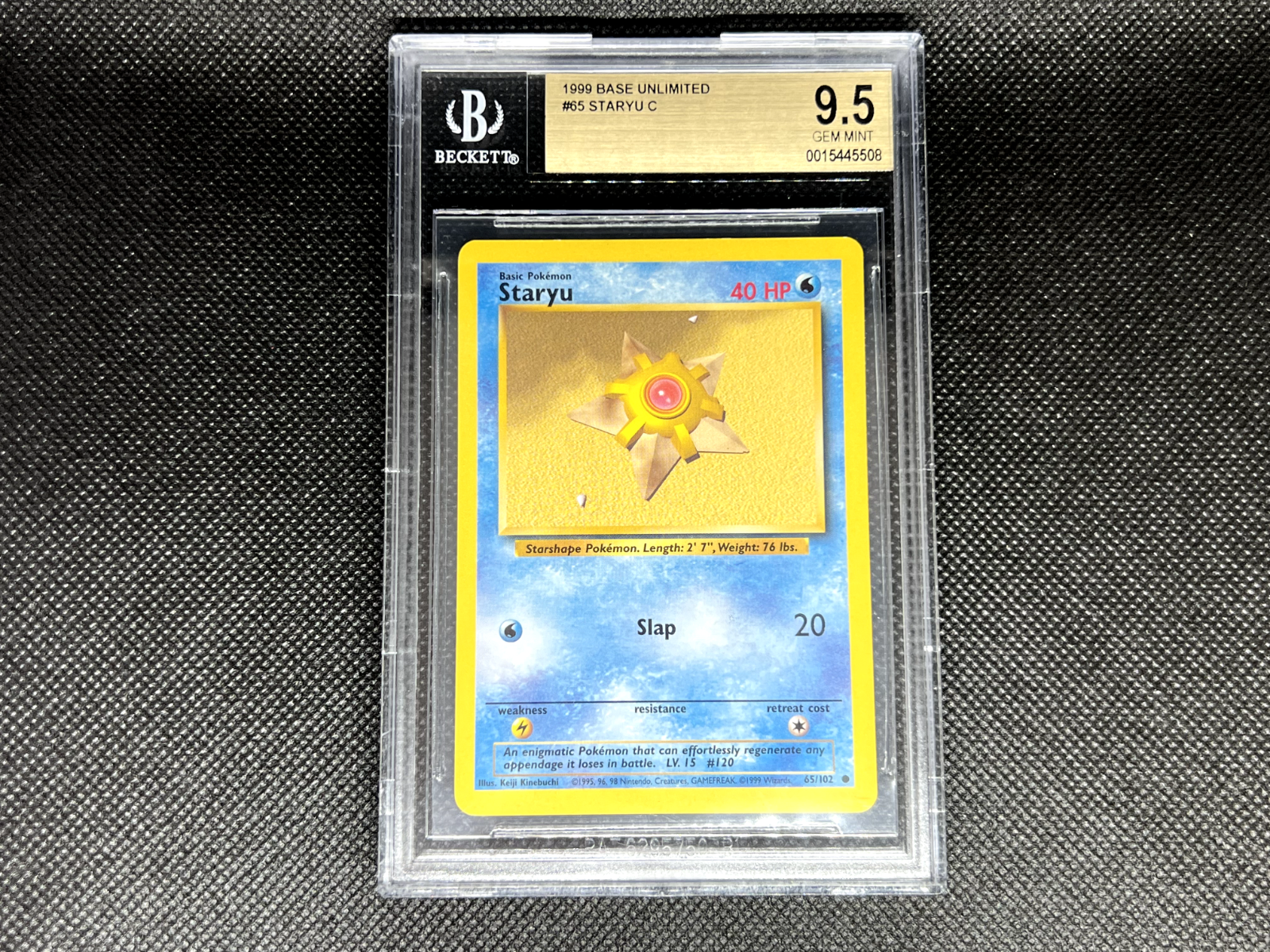 Pokemon TCG - Staryu - Base Set - BGS Gem Mint 9.5