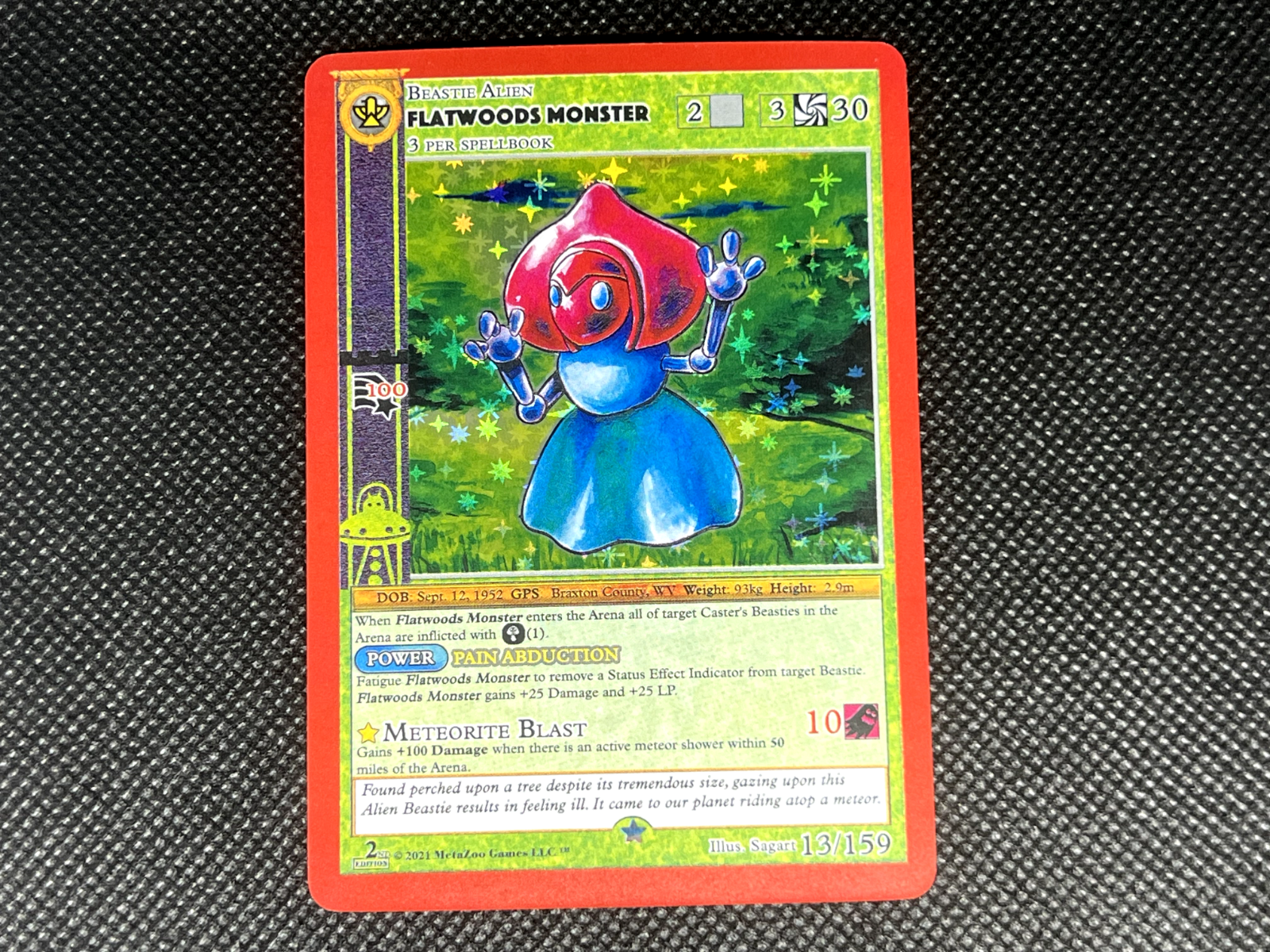 MetaZoo TCG - Flatwoods Monster - Cryptid Nation 2nd Edition - NM