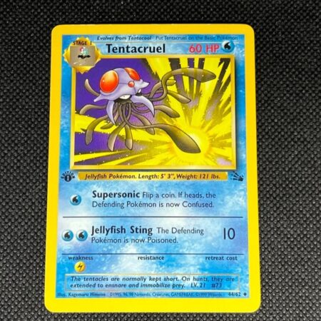 [1st Edition] Tentacruel #44 - Pokemon Fossil Set - Light Play +