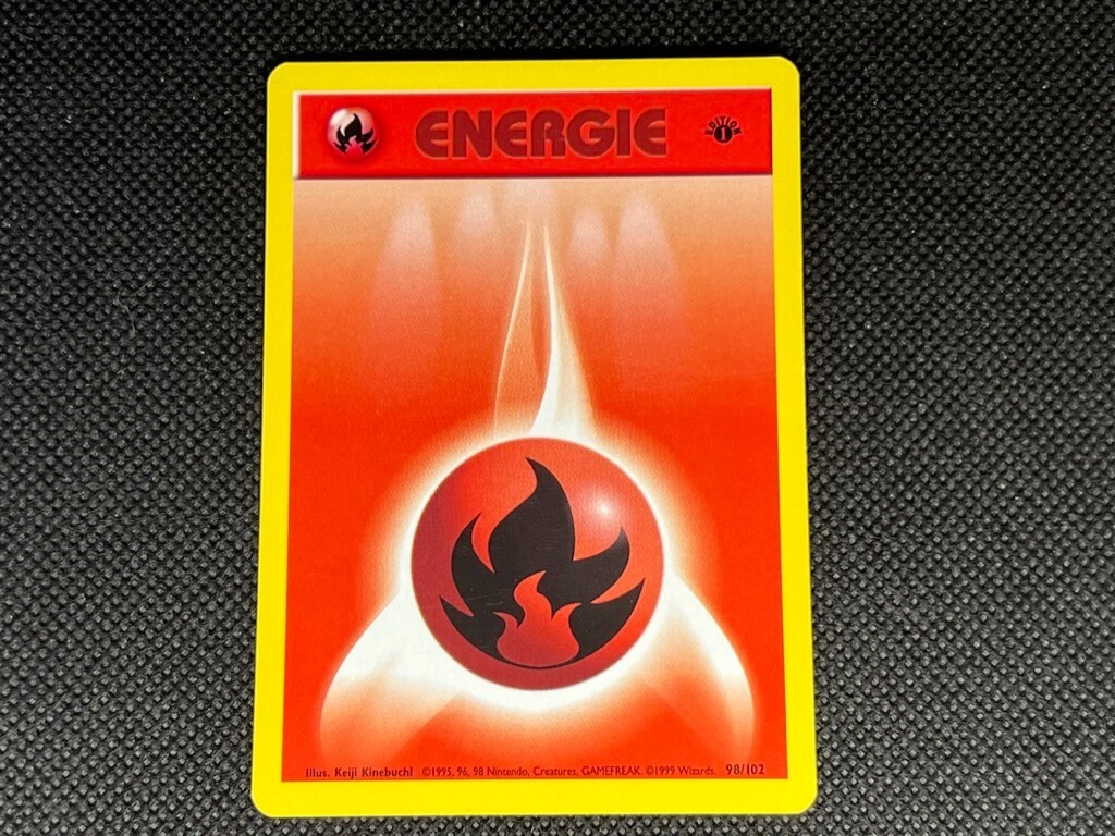 [1st Edition] German Fire Energy - Pokemon Base Set - Near Mint