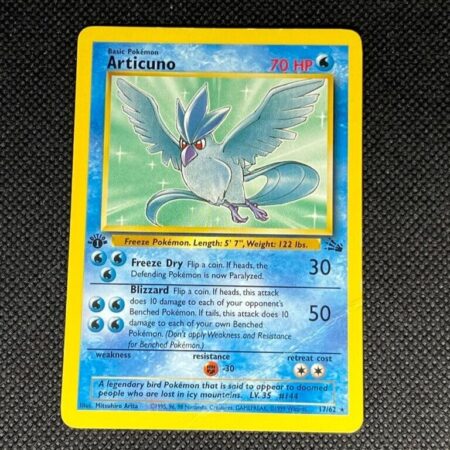[1st Edition] Articuno Non-Holo - Pokemon Fossil Set - HP/DMG