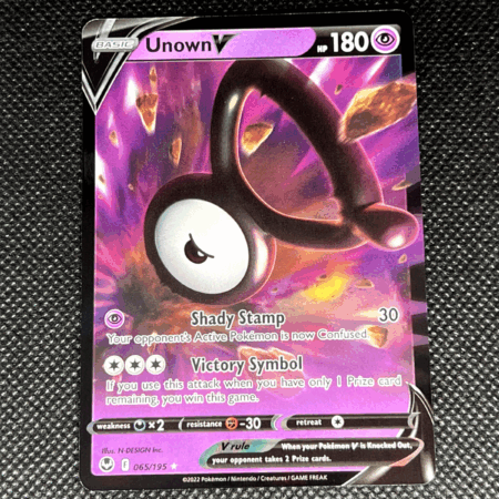 Pokemon TCG - Unown V #65 - Silver Tempest Set - Pack Fresh!