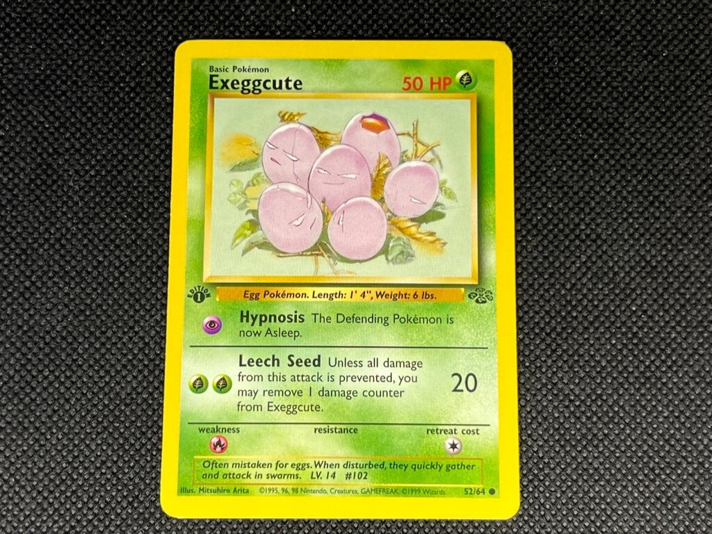 [1st Edition] Exeggcute #52 - Pokemon Jungle Set - Light Play