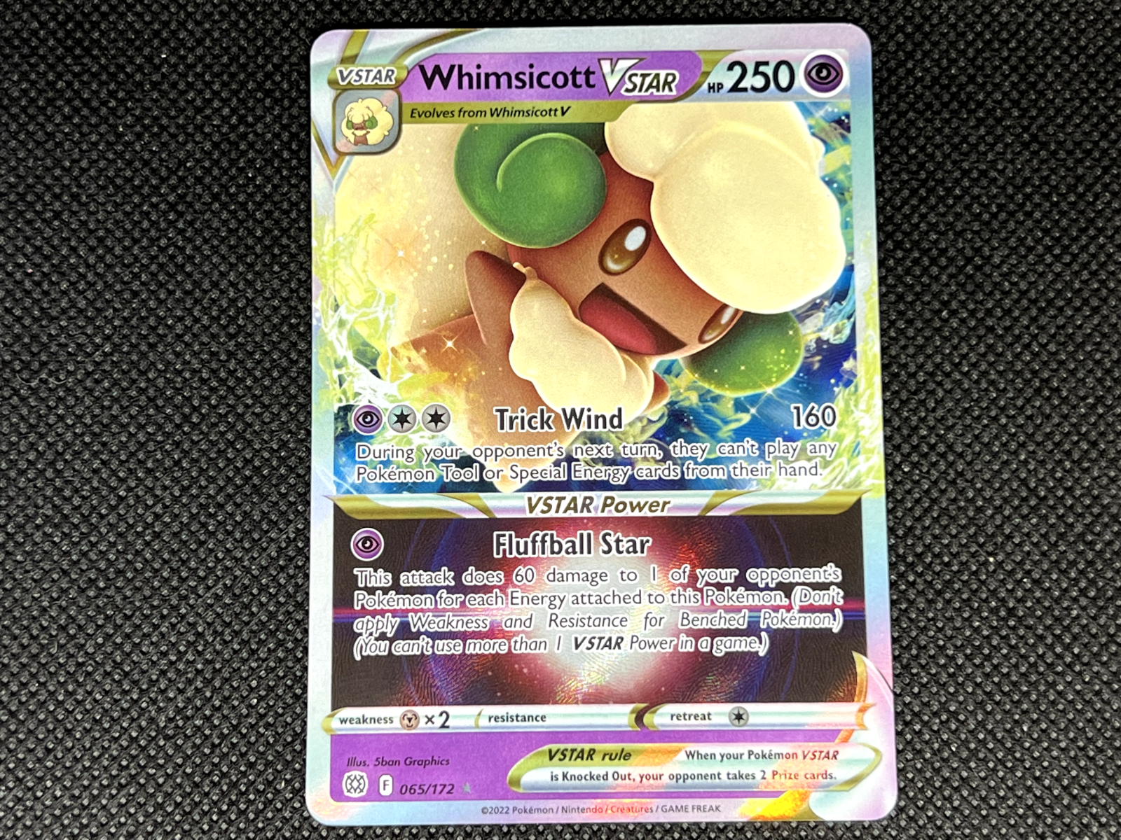 Pokemon TCG - Whimsicott VSTAR #65- Brilliant Stars - Near Mint