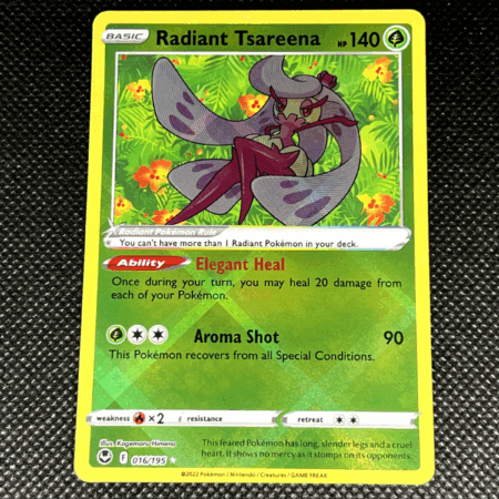 Pokemon TCG - Radiant Tsareena #16 - Silver Tempest Set - Pack Fresh!