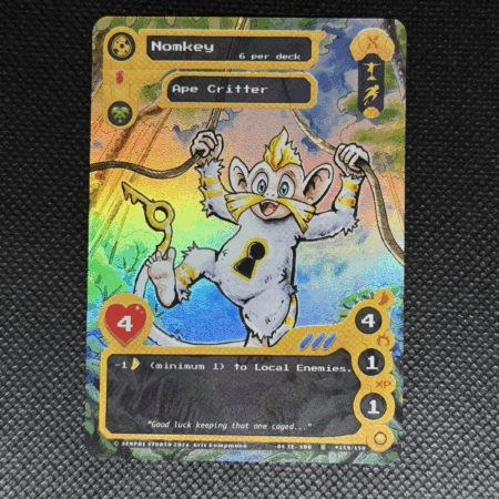 NomNom Verse! TCG - Nomkey Alt Art #159 - Kickstarter - Near Mint