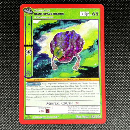 Metazoo TCG - 1st Edition Giant Space Brains Reverse Holo - Near Mint / Mint